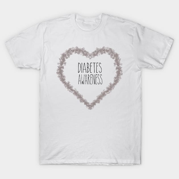 Diabetes Awareness Support T-Shirt by MerchAndrey